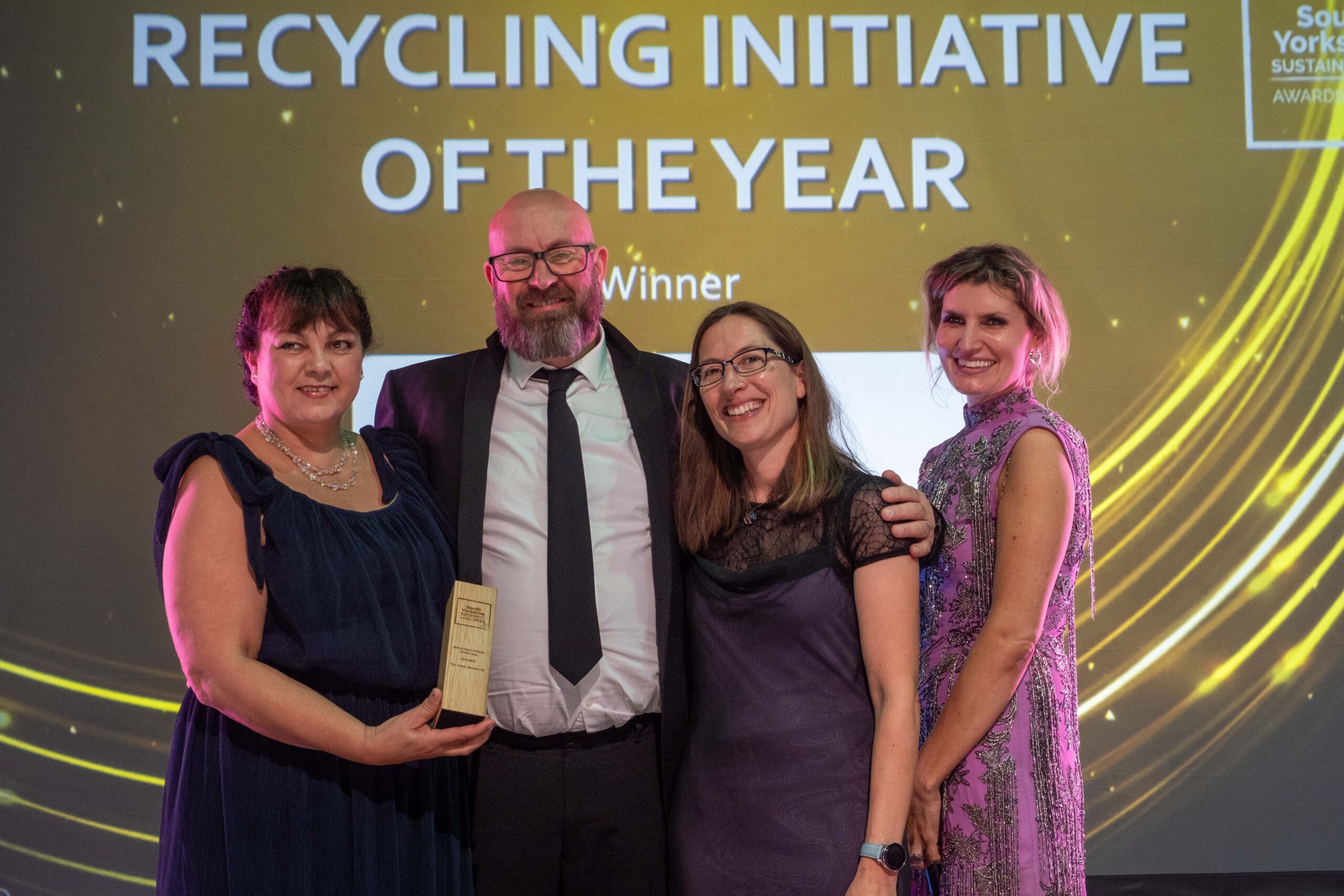 The Green Waste Recycling Team at the South Yorkshire Sustainability Awards 2023